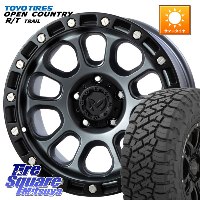MKW M204 ドライグレー 17インチ 17 X 8.0J +43 5穴 127 TOYOTIRES オープンカントリー RT 在庫● OPEN COUNTRY RT トレイル R/T TRAIL 265/70R17 クライスラー ジープ ラングラー JK系 クライスラー ジープ ラングラー JL系