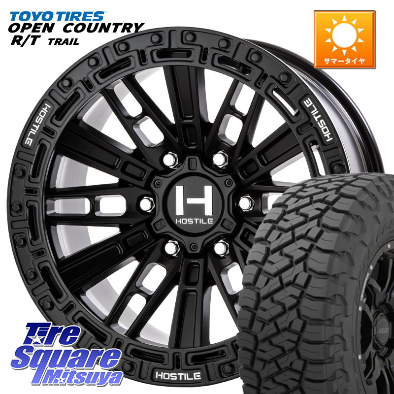 HOSTILE H129 MOJAVE モハベ ASP ホイール 17インチ 17 X 9.0J +0 6穴 139.7 TOYOTIRES オープンカントリー RT 在庫● OPEN COUNTRY RT トレイル R/T TRAIL 265/70R17