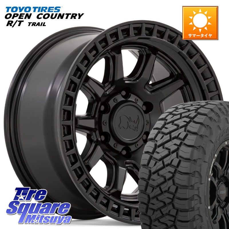 BLACK RHINO CALICO カリコ ホイール 17インチ ブラックライノ 17 X 8.5J +0 6穴 139.7 TOYOTIRES オープンカントリー RT 在庫● OPEN COUNTRY RT トレイル R/T TRAIL 265/70R17