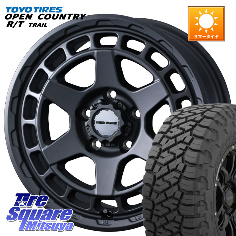TOYOTIRES オープンカントリー RT 在庫● OPEN COUNTRY RT トレイル R/T TRAIL 265/70R17WEDS MUDVANCE X TYPE S ホイール 17インチ マッドヴァンス タイプS 17X8.0J 38 5穴 127 クライスラー ジープ ラングラー JK系 クライスラー ジープ ラングラー JL系｜タイヤスクエアミツヤ