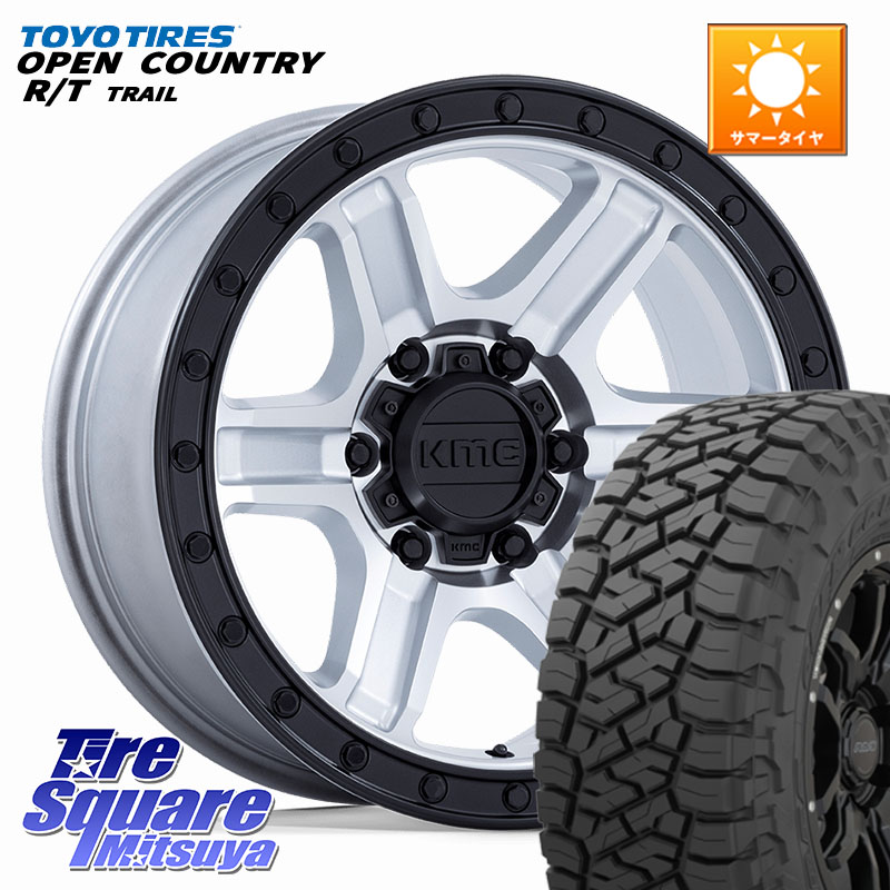 TOYOTIRES オープンカントリー RT 在庫● OPEN COUNTRY RT トレイル R/T TRAIL 265/70R17KMC KM551 OUTRUN ホイール 17インチ 17X8.5J 18 6穴 139.7 トライトン ランドクルーザー プラド カスタムサイズ FJクルーザー｜タイヤスクエアミツヤ