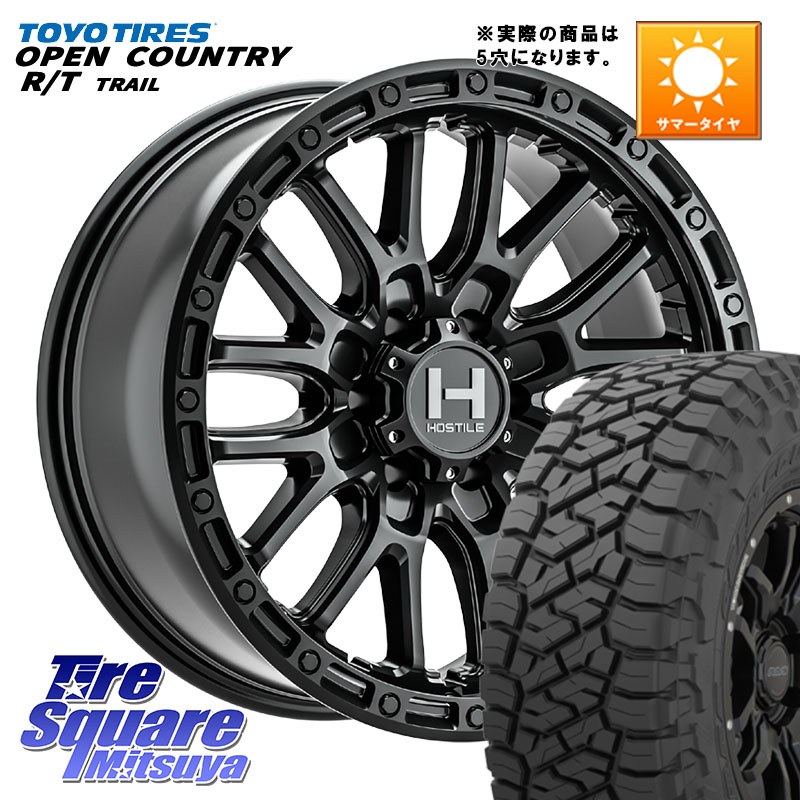 HOSTILE H135 RIDGE CREST JP SPEC ホイール 17インチ◇参考画像 17 X 8.0J +38 5穴 127 TOYOTIRES オープンカントリー RT 在庫● OPEN COUNTRY RT トレイル R/T TRAIL 265/70R17 クライスラー ジープ ラングラー JK系 クライスラー ジープ ラングラー JL系