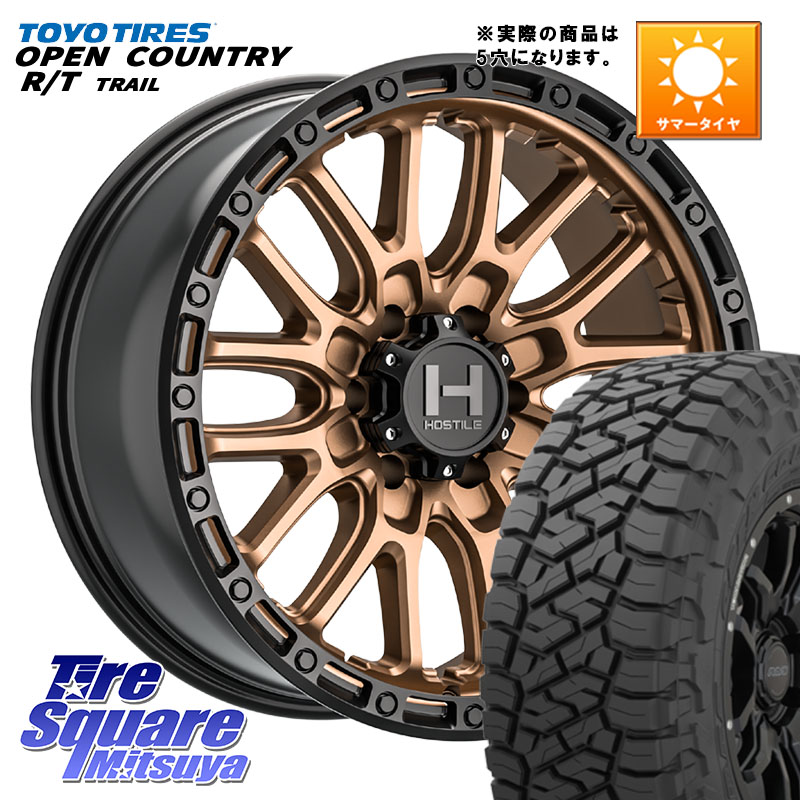 HOSTILE H135 RIDGE CREST JP SPEC ホイール 17インチ◇参考画像 17 X 8.0J +38 5穴 127 TOYOTIRES オープンカントリー RT 在庫● OPEN COUNTRY RT トレイル R/T TRAIL 265/70R17 クライスラー ジープ ラングラー JK系 クライスラー ジープ ラングラー JL系