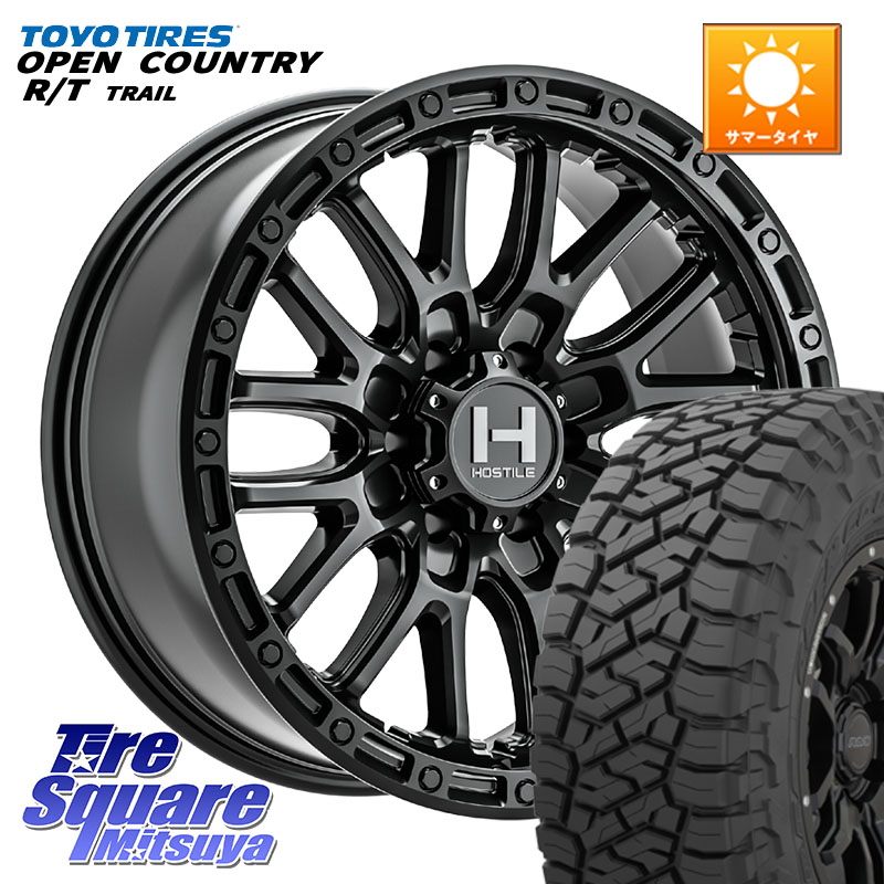 HOSTILE H135 RIDGE CREST JP SPEC 在庫● ホイール 17インチ ★サマーセール★ 17 X 8.0J +20 6穴 139.7 TOYOTIRES オープンカントリー RT 在庫● OPEN COUNTRY RT トレイル R/T TRAIL 265/70R17
