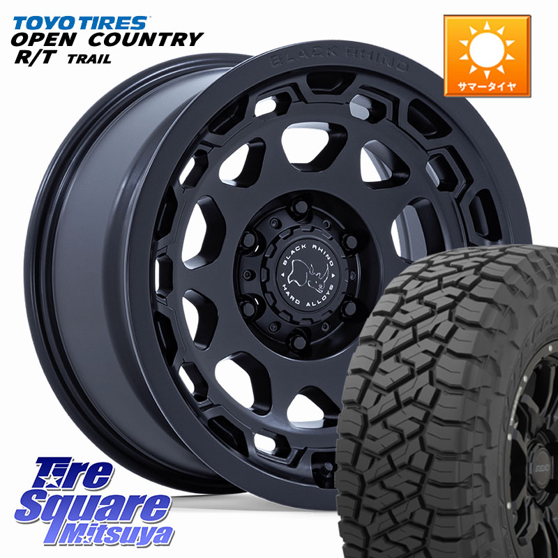 BLACK RHINO CONGO コンゴ ホイール 17インチ ブラックライノ 17 X 8.5J +35 6穴 139.7 TOYOTIRES オープンカントリー RT 在庫● OPEN COUNTRY RT トレイル R/T TRAIL 265/70R17