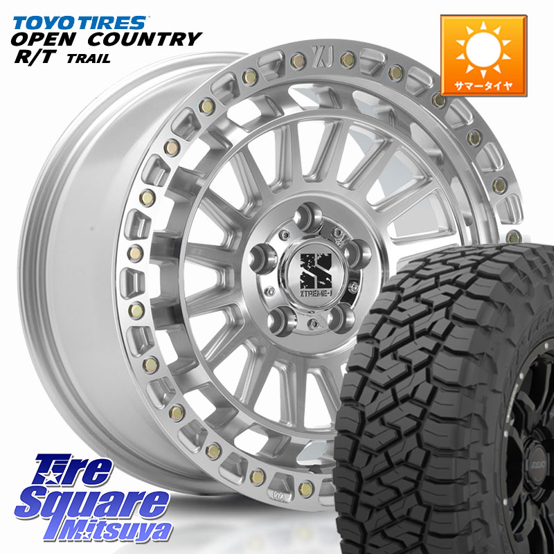 TOYOTIRES オープンカントリー RT 在庫● OPEN COUNTRY RT トレイル R/T TRAIL 265/70R17MLJ XJ08 XTREME-J ホイール 17インチ 17X7.5J 40 5穴 127 クライスラー ジープ ラングラー JK系 クライスラー ジープ ラングラー JL系|タイヤスクエアミツヤ