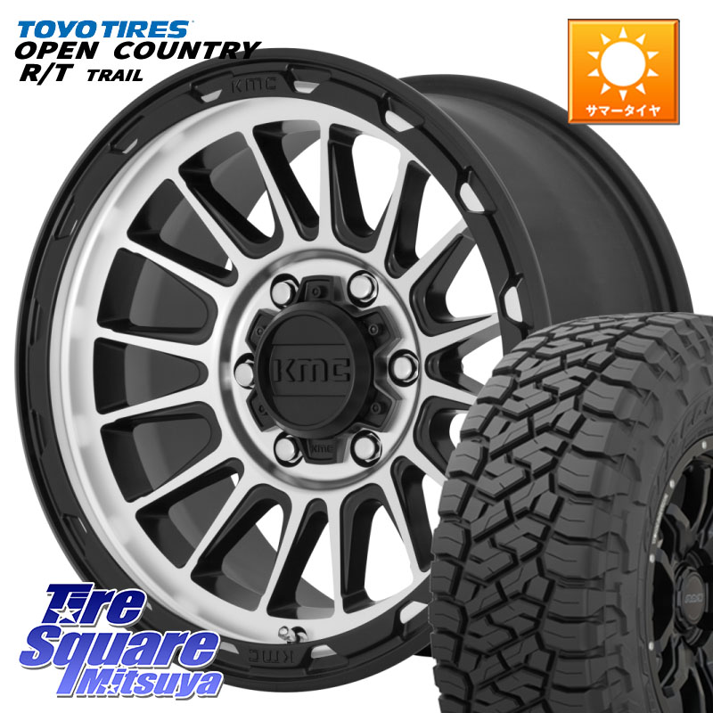 KMC KM542 Impact Machined ホイール 17インチ 17 X 9.0J +18 6穴 139.7 TOYOTIRES オープンカントリー RT 在庫● OPEN COUNTRY RT トレイル R/T TRAIL 265/70R17