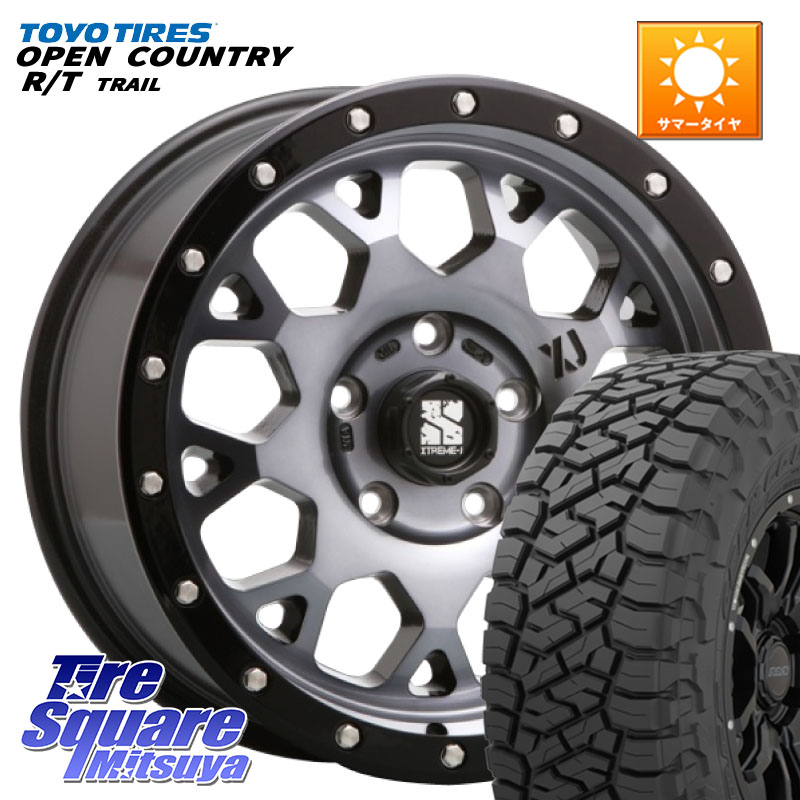 TOYOTIRES オープンカントリー RT 在庫● OPEN COUNTRY RT トレイル R/T TRAIL 265/70R17MLJ XJ04 XTREME-J エクストリームJ ホイール 17インチ 17X8.0J 20 6穴 139.7 ランドクルーザーFJ トライトン 4Runner Tacoma ランドクルーザー プラド カスタムサイズ FJクルー|タイヤスクエアミツヤ