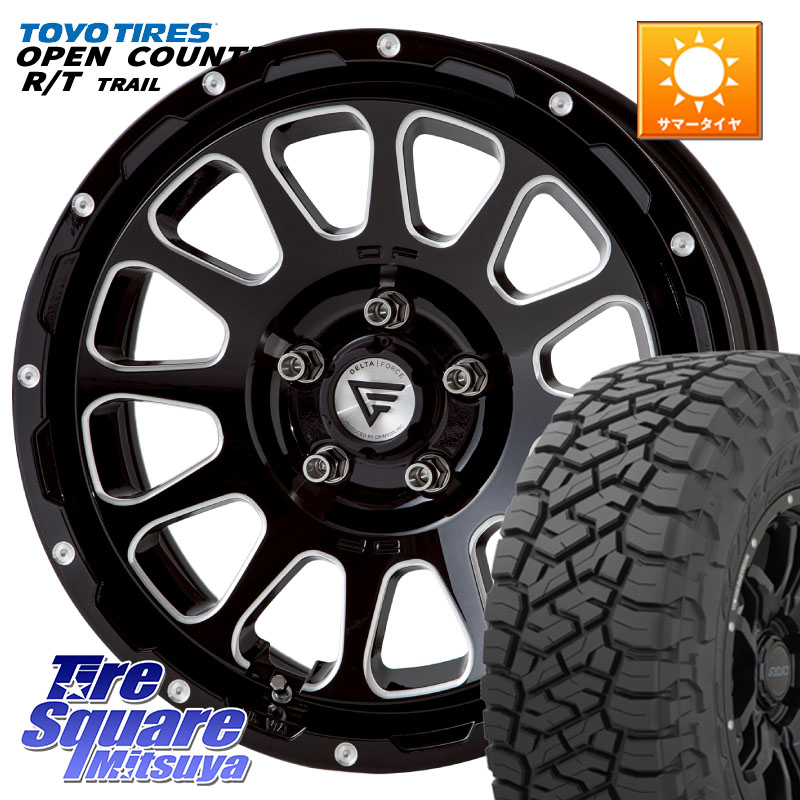 TOYOTIRES オープンカントリー RT 在庫● OPEN COUNTRY RT トレイル R/T TRAIL 265/70R17DELTA FORCE デルタフォース オーバル JK JL ラングラー ホイール 17インチ 17X8.0J 40 5穴 127 クライスラー ジープ ラングラー JK系 クライスラー ジープ ラングラー JL系|タイヤスクエアミツヤ