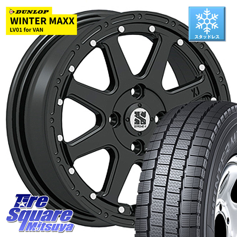 DUNLOP WINTER MAXX LV01 for VAN ウィンターマックス スタッドレス ミツヤ 145/80R12 86*84MLJ XTREME-J エクストリームJ ホイール 12インチ 12X4.0J 42 4穴 100 バモスホビオ プロ PRO バモス｜タイヤスクエアミツヤ 57,480円