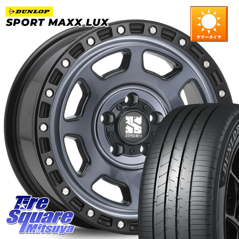 MLJ XJ07 XTREME-J 5H IND エクストリームJ 17インチ 17 X 8.0J +35 5穴 114.3 DUNLOP SPORT MAXX LUX ダンロップ 225/65R17