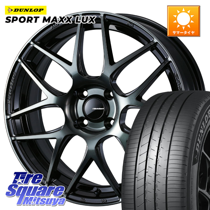 DUNLOP SPORT MAXX LUX ダンロップ 215/45R17WEDS WedsSport SA-27R SA27R ウェッズ スポーツ ホイール 17インチ 17X6.5J 42 4穴 100 アクア｜タイヤスクエアミツヤ
