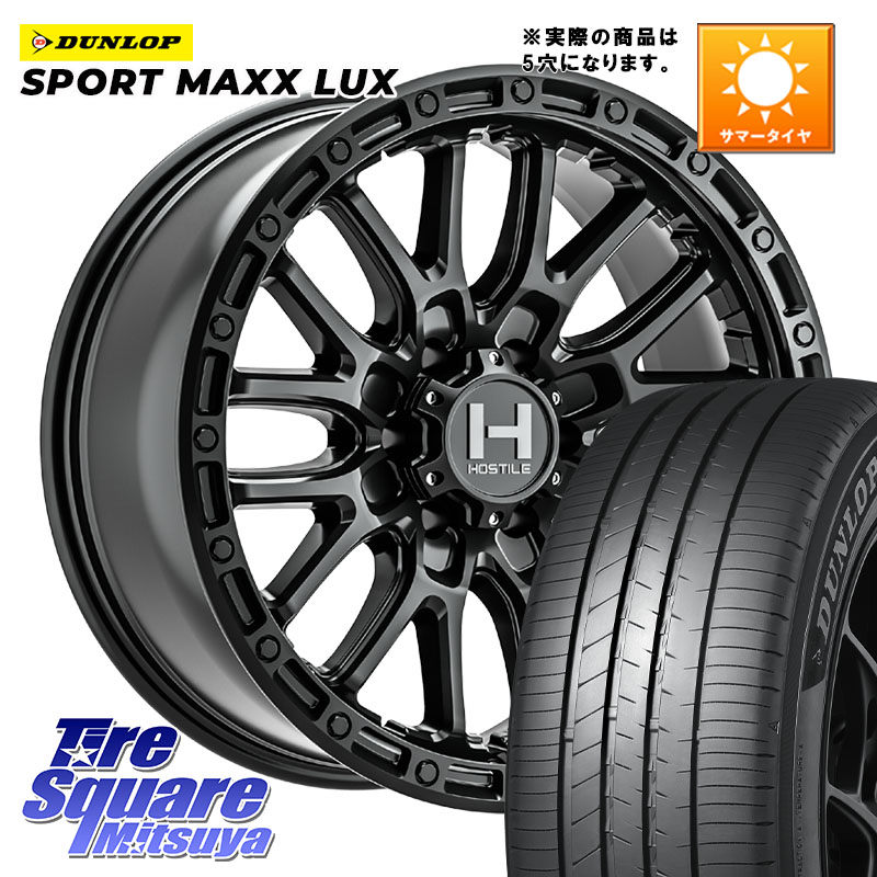 HOSTILE H135 RIDGE CREST JP SPEC ホイール 17インチ◇参考画像 17 X 8.0J +38 5穴 114.3 DUNLOP SPORT MAXX LUX ダンロップ 225/60R17 30系アルファード 30系ヴェルファイア
