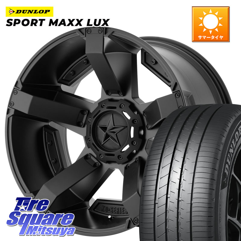 DUNLOP SPORT MAXX LUX ダンロップ 225/50R17KMC XD811 ROCKSTAR2 ホイール 17インチ ロックスター2 17X8.0J 35 5穴 114.3｜タイヤスクエアミツヤ