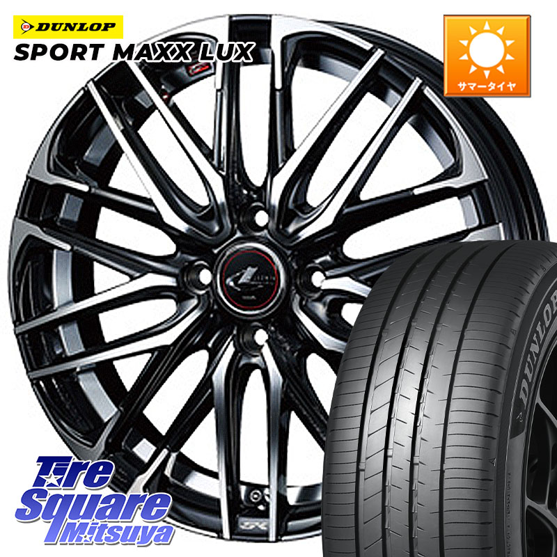 WEDS 38308 レオニス SK PBMC 4H ウェッズ Leonis ホイール 17インチ 17 X 6.5J +50 4穴 100 DUNLOP SPORT MAXX LUX ダンロップ 215/45R17 FITクロスター