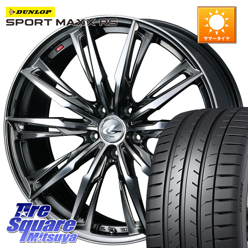 WEDS LEONIS レオニス GX ウェッズ ホイール 19インチ 19 X 8.0J(VAB 6POT) +50 5穴 114.3 DUNLOP ダンロップ SPORT MAXX RS 245/35R19 WRX STI アプライドD-F(ブレンボ6POTキャリパー)対応