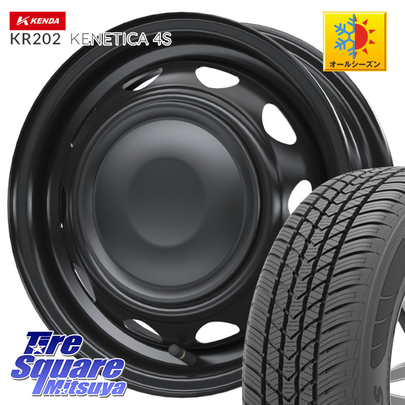 KENDA ケンダ KENETICA 4S KR202 オールシーズンタイヤ 155/65R14WEDS NeoCarrow ネオキャロ ブラック ホイール 14インチ 14X4.5J 45 4穴 100 N-BOX デリカミニ2WD タント スペーシア サクラ ハイゼットアゲトラCustom車用※軽自動車専用ホイール※ ルークス ROOX 日産|タイヤスクエアミツヤ
