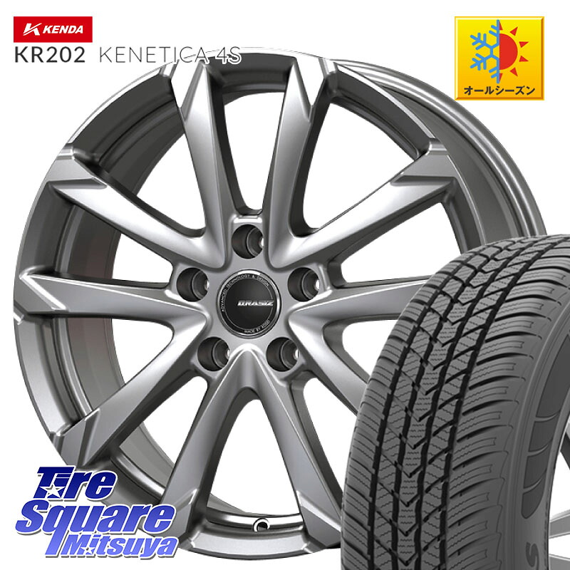 KENDA ケンダ KENETICA 4S KR202 オールシーズンタイヤ 195/65R15 KOSEI QGC522S QRASIZ GC36F クレイシズ ホイール 15インチ 15 X 6.0J +53 5穴 114.3