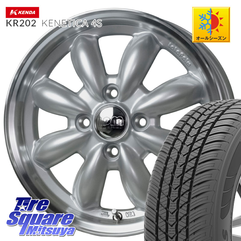 KENDA ケンダ KENETICA 4S KR202 オールシーズンタイヤ 165/65R14 HotStuff LaLa Palm CUP2 ララパーム ホイール 14インチ 14 X 4.5J +45 4穴 100 デリカミニ4WD キャスト[アクティバ] ハスラー ピクシスジョイ[Cグレード] ハイゼット アゲトラCustom車用※軽自動車専用