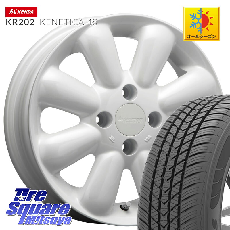 KENDA ケンダ KENETICA 4S KR202 オールシーズンタイヤ 155/65R14MLJ HYPERION PINO+ ハイペリオン ピノプラス ホイール 14インチ 14X4.5J 43 4穴 100 N-BOX タント スペーシア サクラ ハイゼットアゲトラCustom車用※軽自動車専用ホイール※ ルークス ROOX 日産 デイ｜タイヤスクエアミツヤ