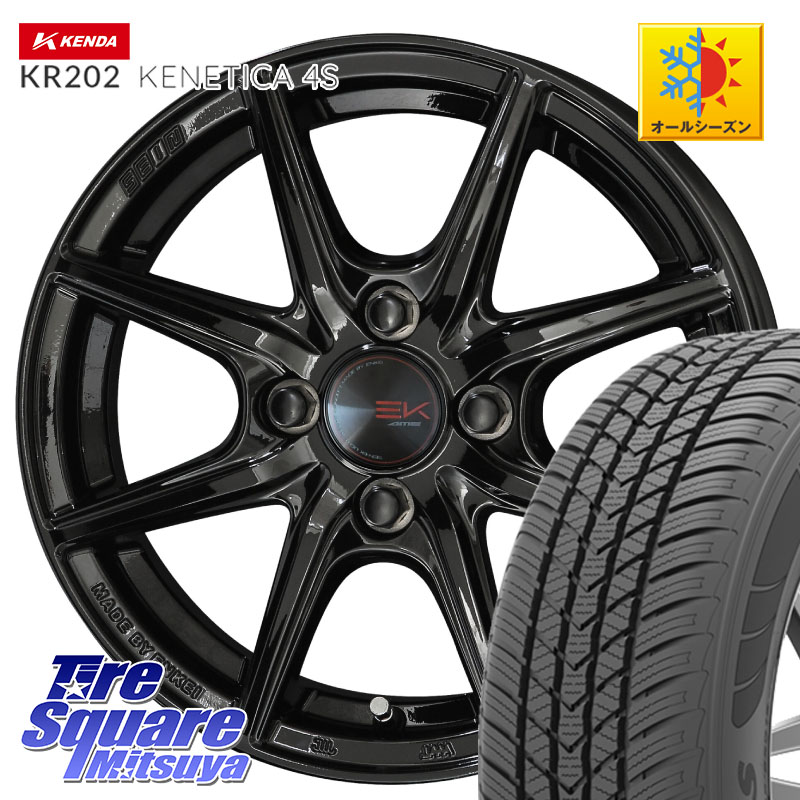 KENDA ケンダ KENETICA 4S KR202 オールシーズンタイヤ 155/65R14 KYOHO SEIN EK ザインEK ホイール 14インチ 14 X 4.5J +45 4穴 100 N-BOX デリカミニ2WD タント スペーシア サクラ ハイゼット アゲトラCustom車用※軽自動車専用ホイール※