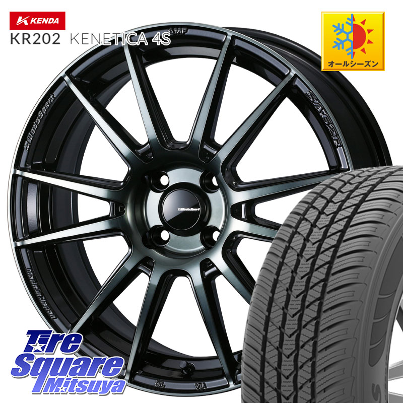 KENDA ケンダ KENETICA 4S KR202 オールシーズンタイヤ 195/65R15 WEDS WedsSport SA-62R ホイール 15インチ 15 X 6.0J +48 4穴 100 E13ノートクロスオーバー