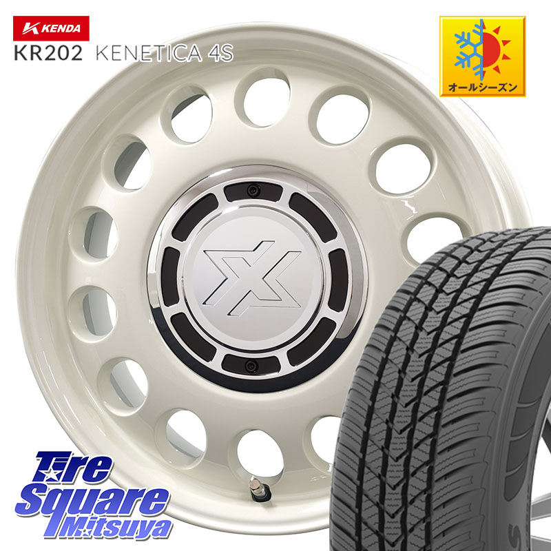 KENDA ケンダ KENETICA 4S KR202 オールシーズンタイヤ 195/65R15コスミック クロスブラッド STEELE ホイール 15インチ 15X6.0J 42 4穴 100 E13オーラ ブルーバードシルフィ 日産 カローラフィールダー カローラアクシオ｜タイヤスクエアミツヤ