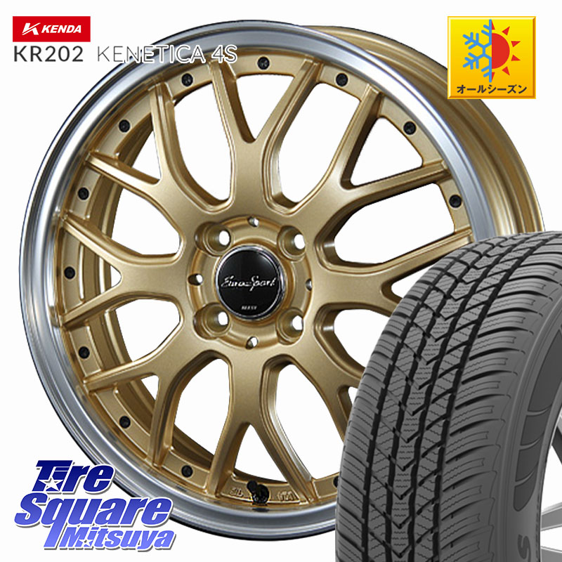 KENDA ケンダ KENETICA 4S KR202 オールシーズンタイヤ 195/65R15 BLEST EuroSport Type815 ホイール 15インチ 15 X 5.5J +50 4穴 100 E13ノートクロスオーバー