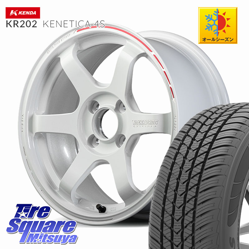 KENDA ケンダ KENETICA 4S KR202 オールシーズンタイヤ 195/65R15RAYS 【欠品次回3~4月】 TE37 SONIC TIME ATTACK EDITION 鍛造 ホイール 15インチ 15X6.5J 37 4穴 100 E13オーラ｜タイヤスクエアミツヤ