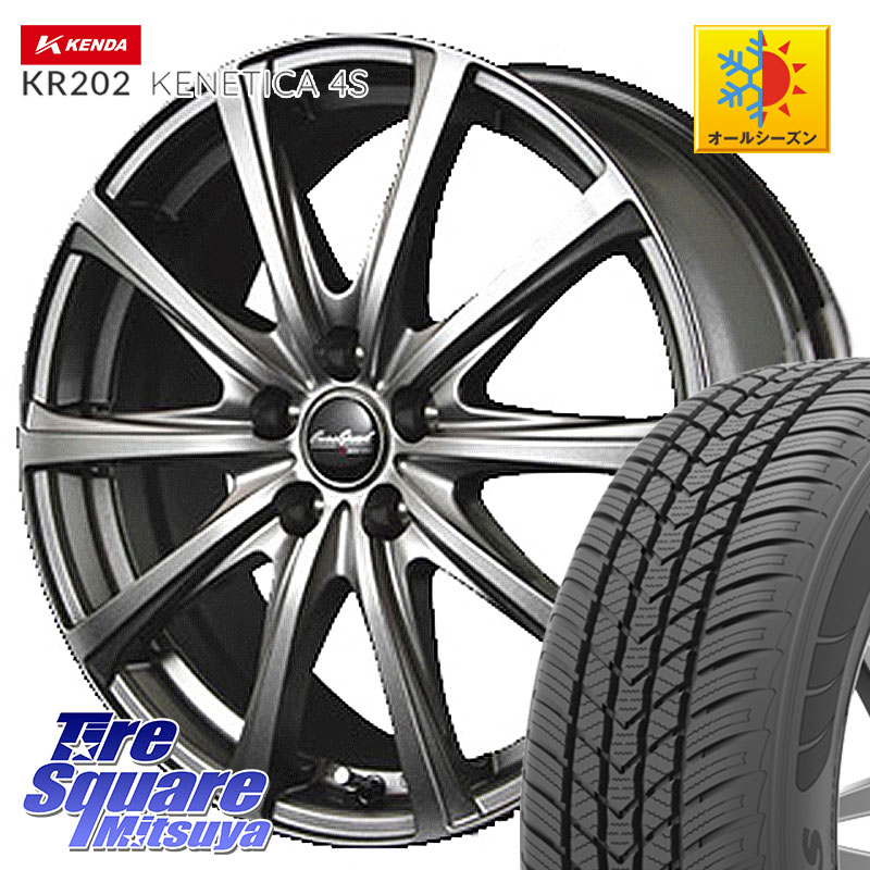 KENDA ケンダ KENETICA 4S KR202 オールシーズンタイヤ 195/65R15MANARAY MID EuroSpeed ユーロスピード V25 ホイール 15インチ 15X6.0J 52 5穴 114.3 ヴォクシー VOXY ノア NOAH ステップワゴン アクセラ MAZDA｜タイヤスクエアミツヤ