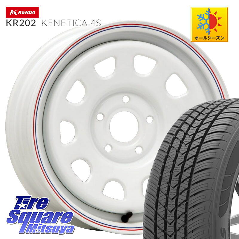 KENDA ケンダ KENETICA 4S KR202 オールシーズンタイヤ 195/65R15MLJ デイトナ SS DAYTONA ホイール 15インチ カングー 15X6.0J(RENAUT KANGOO KW) 30 5穴 108 ルノー カングー2 KW系 ルノー カングービボップ KW系｜タイヤスクエアミツヤ