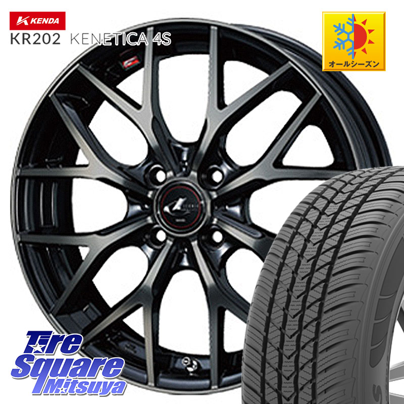 KENDA ケンダ KENETICA 4S KR202 オールシーズンタイヤ 195/65R15 WEDS レオニス MX ウェッズ Leonis ホイール 15インチ 15 X 5.5J +50 4穴 100 E13ノートクロスオーバー