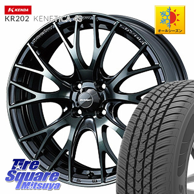 KENDA ケンダ KENETICA 4S KR202 オールシーズンタイヤ 195/65R15 WEDS 72776 SA-20R SA20R ウェッズ スポーツ ホイール 15インチ 15 X 6.0J +38 4穴 100 E13オーラ 69,273円