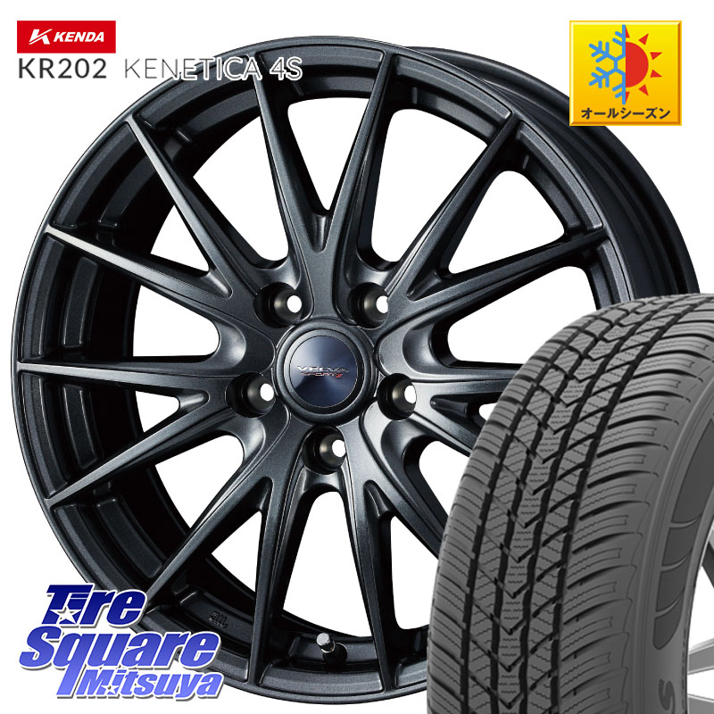 KENDA ケンダ KENETICA 4S KR202 オールシーズンタイヤ 195/65R15 WEDS ヴェルヴァ スポルト2 平座仕様(トヨタ車専用) 15インチ ウェッズ 15 X 6.0J +45 5穴 100 210系カローラスポーツ 50系プリウス 53,592円