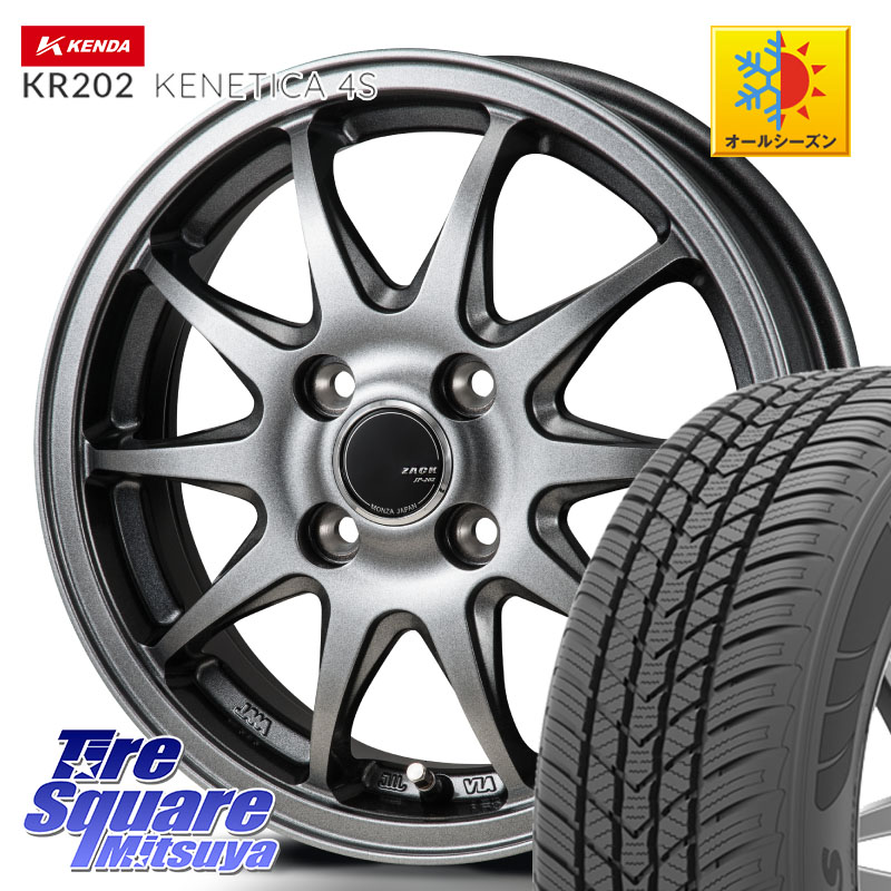 KENDA ケンダ KENETICA 4S KR202 オールシーズンタイヤ 195/65R15Japan三陽 ZACK JP202 ホイール 15インチ 15X5.5J 43 4穴 100 E13オーラ ブルーバードシルフィ 日産 カローラフィールダー カローラアクシオ｜タイヤスクエアミツヤ