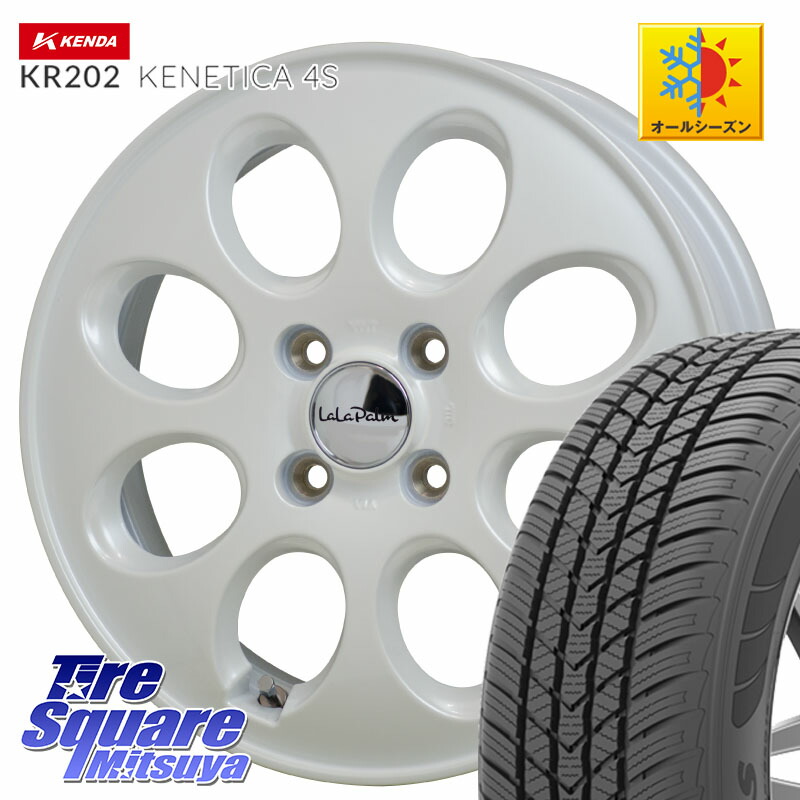 KENDA ケンダ KENETICA 4S KR202 オールシーズンタイヤ 165/65R14 HotStuff ララパーム LaLa Palm Oval ホイール 14 X 4.5J +45 4穴 100 デリカミニ4WD キャスト[アクティバ] ハスラー ピクシスジョイ[Cグレード] ハイゼット アゲトラCustom車用※軽自動車専用ホイール
