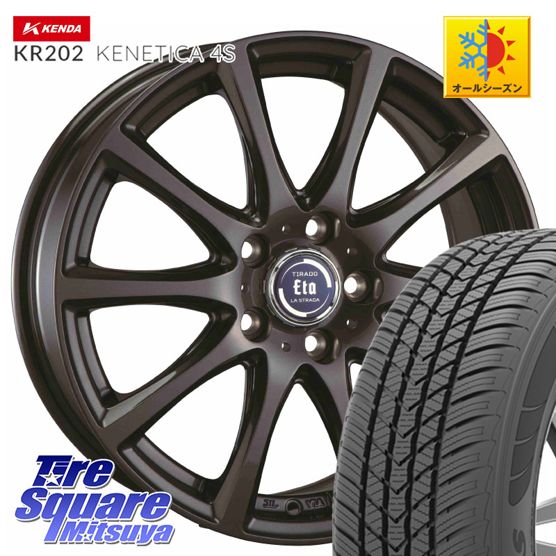 KENDA ケンダ KENETICA 4S KR202 オールシーズンタイヤ 195/65R15阿部商会 ティラード イータ 15X6.0J 45 5穴 100 カローラスポーツ 50系プリウス｜タイヤスクエアミツヤ