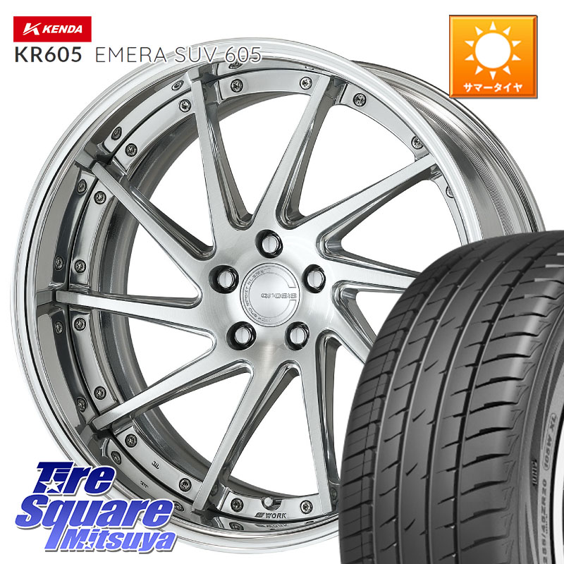 KENDA ケンダ KR605 EMERA SUV 605 サマータイヤ 225/55R19WORK GNOSIS CVS O Disk 19インチ 2ピース 19X7.5J 35 5穴 114.3 80系ハリアー NX レクサス|タイヤスクエアミツヤ