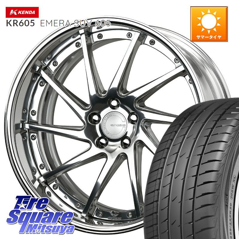 KENDA ケンダ KR605 EMERA SUV 605 サマータイヤ 225/55R19WORK GNOSIS CVS O Disk 19インチ 2ピース 19X7.5J 35 5穴 114.3 80系ハリアー NX レクサス｜タイヤスクエアミツヤ