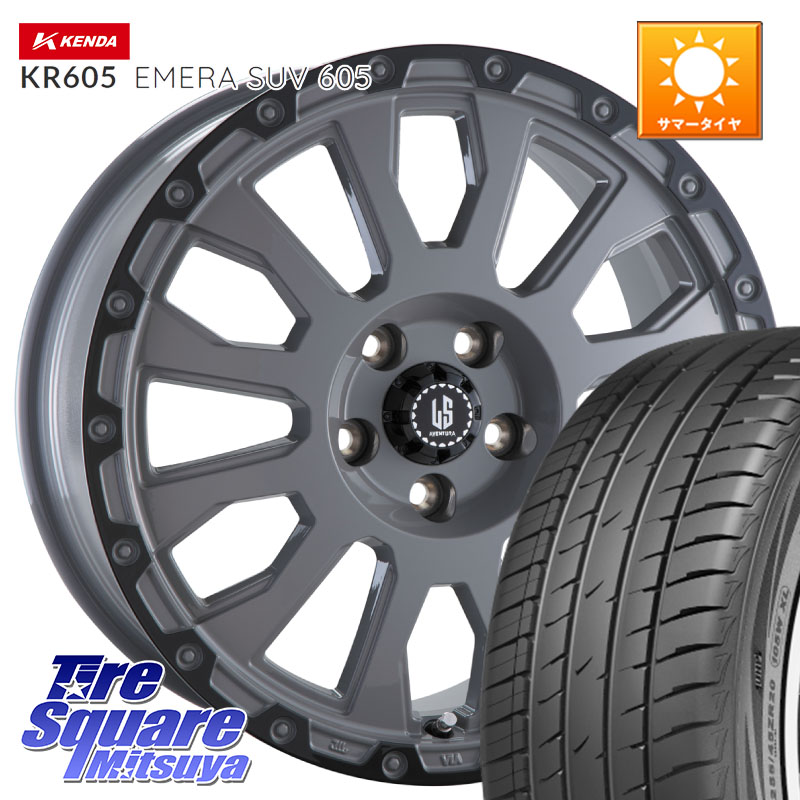 KENDA ケンダ KR605 EMERA SUV 605 サマータイヤ 225/65R17阿部商会 LA STRADA AVENTURA アヴェンチュラ 17インチ 17X7.0J 38 5穴 114.3 50系RAV4 80系ハリアー T32エクストレイル CX-5 CX-8 BT5レガシィアウトバック ヴァンガード RAV4 30系 RAV4 50系 デリカD:5 D5|タイヤスクエアミツヤ