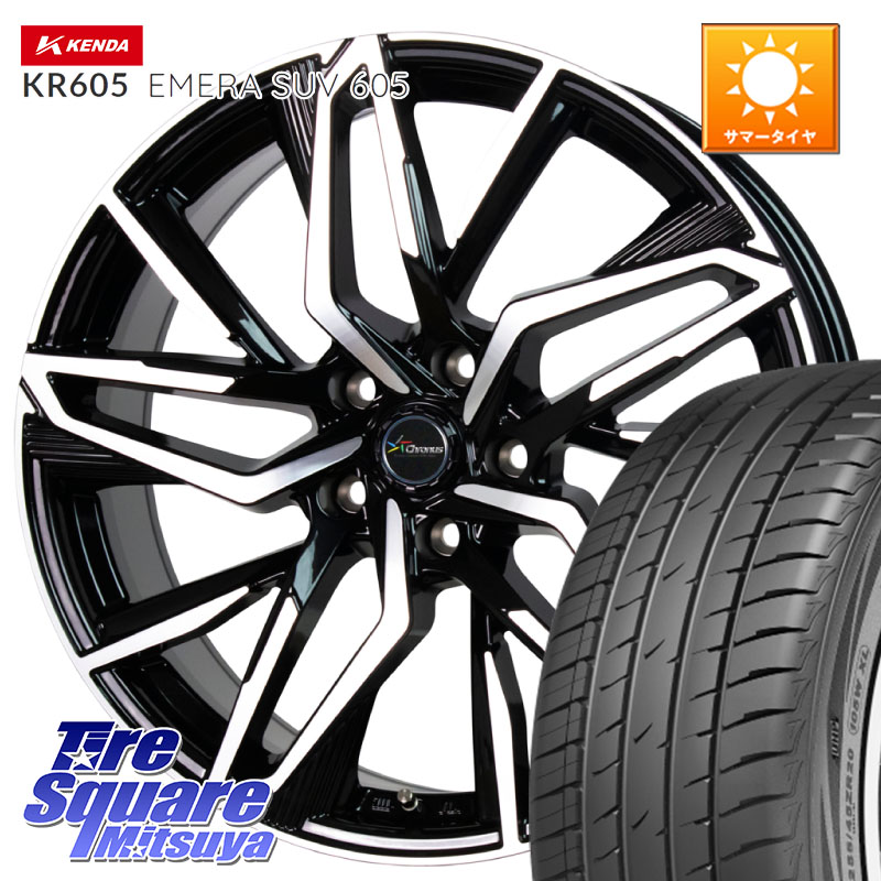 HotStuff Chronus CH-112 クロノス CH112 ホイール 19インチ 19 X 7.5J +48 5穴 114.3 KENDA ケンダ KR605 EMERA SUV 605 サマータイヤ 225/55R19 T32エクストレイル CX-5 CX-8 BT5レガシィアウトバック 72,056円