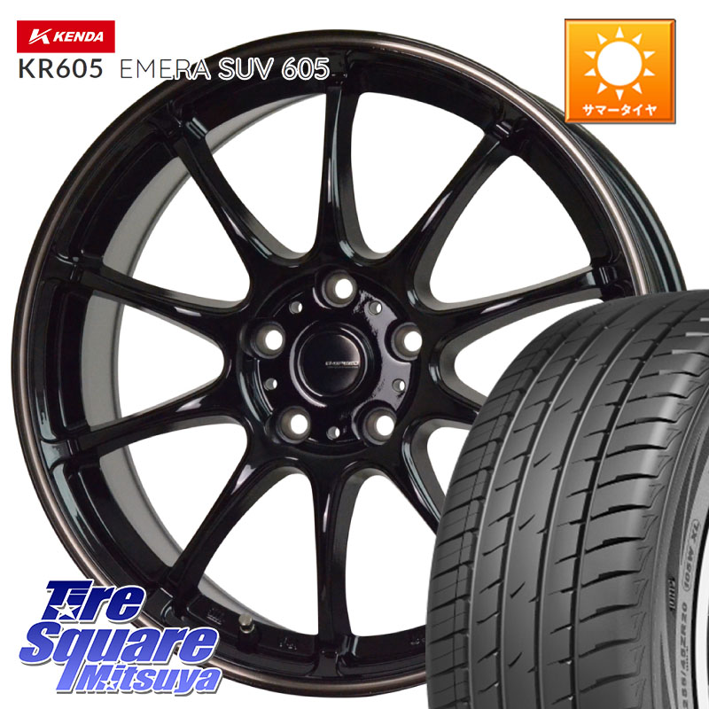 HotStuff G・SPEED P-07 ジー・スピード ホイール 18インチ 18 X 7.5J +48 5穴 114.3 KENDA ケンダ KR605 EMERA SUV 605 サマータイヤ 225/55R18 E52エルグランド ZR-V レヴォーグレイバック SL系フォレスター SK系フォレスター