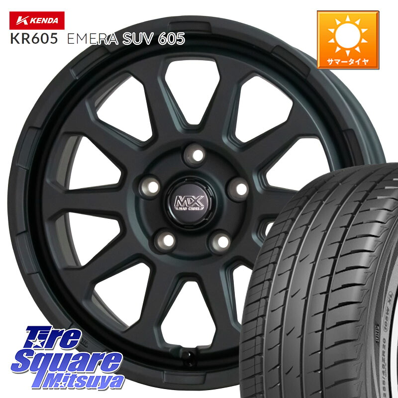HotStuff マッドクロス レンジャー ブラック 5H ホイール 17インチ 17 X 7.0J +45 5穴 114.3 KENDA ケンダ KR605 EMERA SUV 605 サマータイヤ 225/60R17 ZR-V レヴォーグレイバック SL系フォレスター SK系フォレスター 68,178円