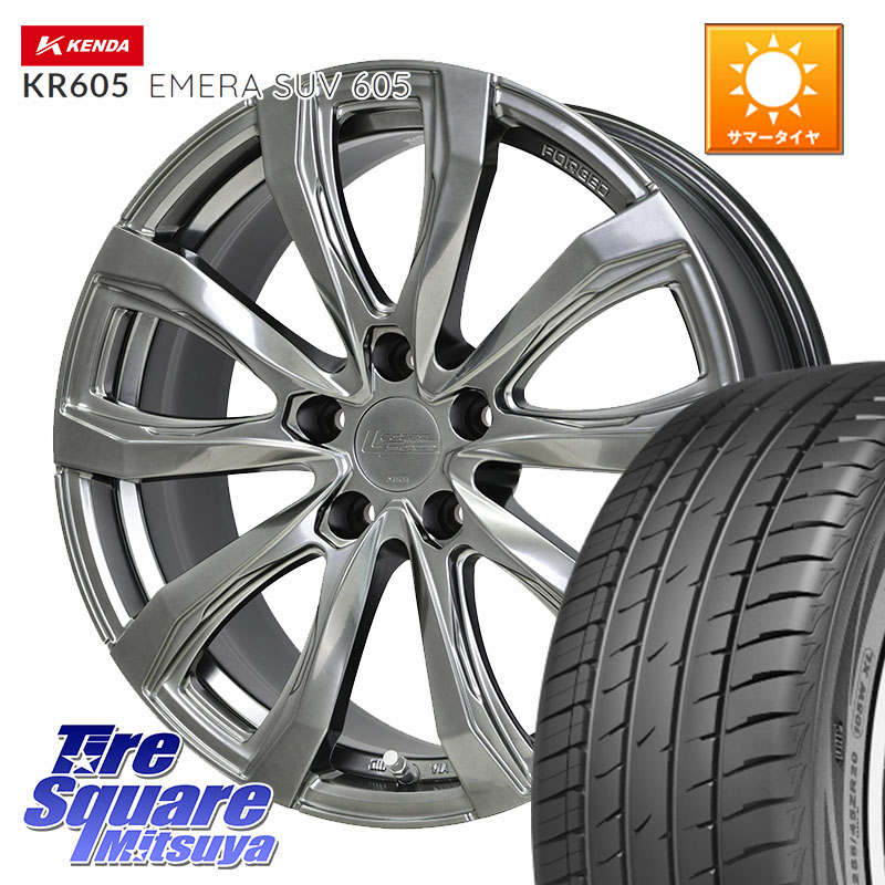 KENDA ケンダ KR605 EMERA SUV 605 サマータイヤ 225/60R18HotStuff シュティッヒ レグザス FORGED FS-01 M14球面座ボルト専用 鍛造ホイール 18インチ 18X7.5J(M14B) 35 5穴 114.3 クラウンクロスオーバー｜タイヤスクエアミツヤ
