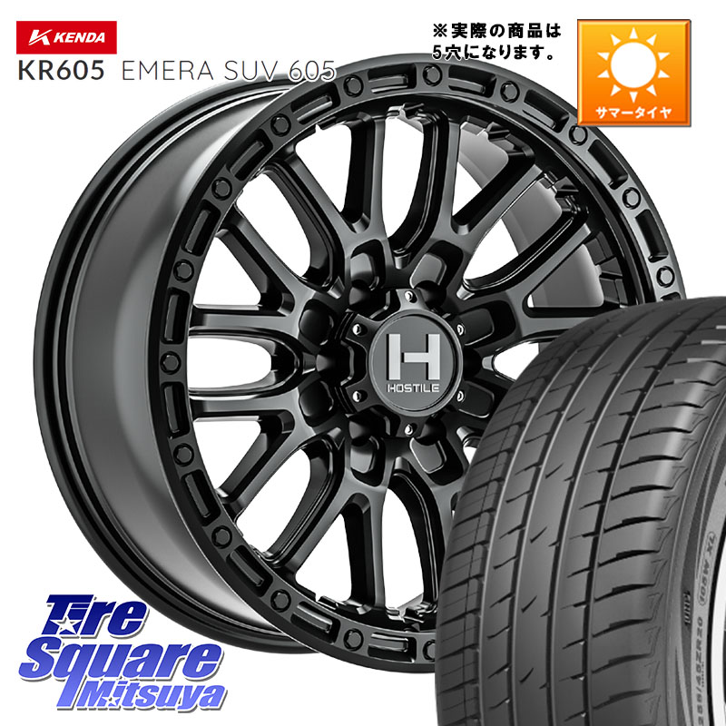KENDA ケンダ KR605 EMERA SUV 605 サマータイヤ 225/65R17HOSTILE H135 RIDGE CREST JP SPEC ホイール 17インチ◇参考画像 17X8.0J 38 5穴 114.3 80系ハリアー RAV4 50系 NX レクサス ハリアー｜タイヤスクエアミツヤ