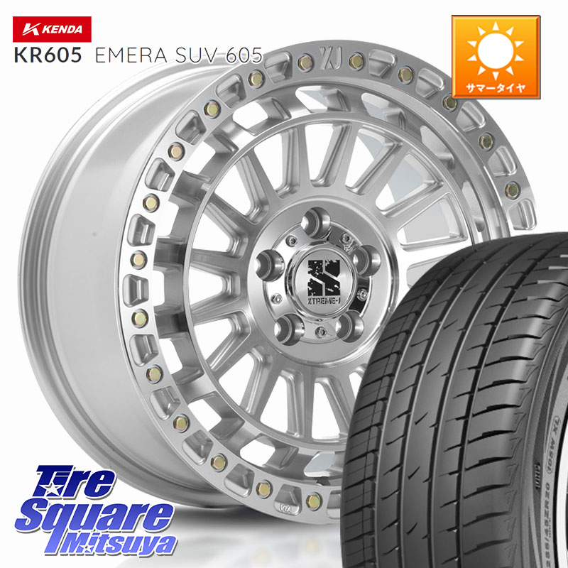MLJ XJ08 XTREME-J ホイール 18インチ 18 X 8.0J +40 5穴 114.3 KENDA ケンダ KR605 EMERA SUV 605 サマータイヤ 225/55R18 デリカD:5