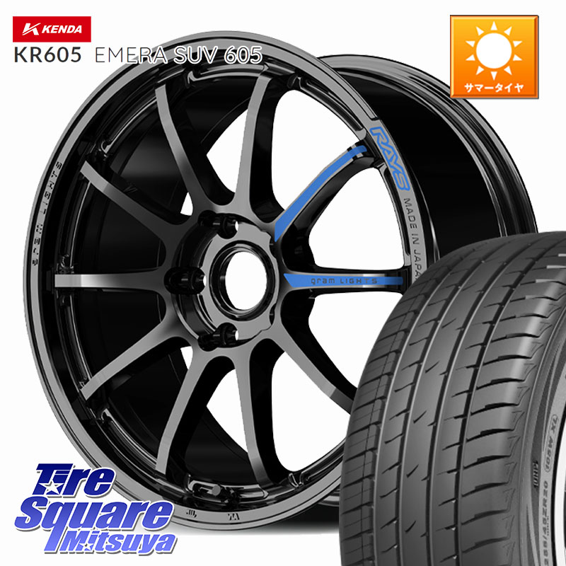 RAYS 【欠品次回7~8月】 gramLIGHTS 57NR SPEC-M ホイール 18インチ 18 X 7.5J(M14B) +37 5穴 114.3 KENDA ケンダ KR605 EMERA SUV 605 サマータイヤ 235/60R18 レクサスNX20系 クラウンスポーツ・エステート ハイブリッドZ スバル ソルテラ