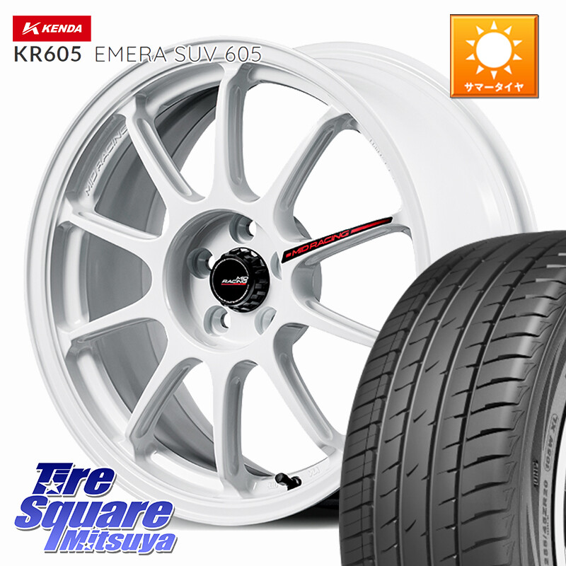 KENDA ケンダ KR605 EMERA SUV 605 サマータイヤ 225/60R18MANARAY MID RACING R10 EVO ホイール 18インチ レーシング 18X7.5J 45 5穴 114.3 80系ハリアー T32エクストレイル CX-5 CX-8 BT5レガシィアウトバック CX-5 CX5 MAZDA レガシー レガシィ アウトバック|タイヤスクエアミツヤ