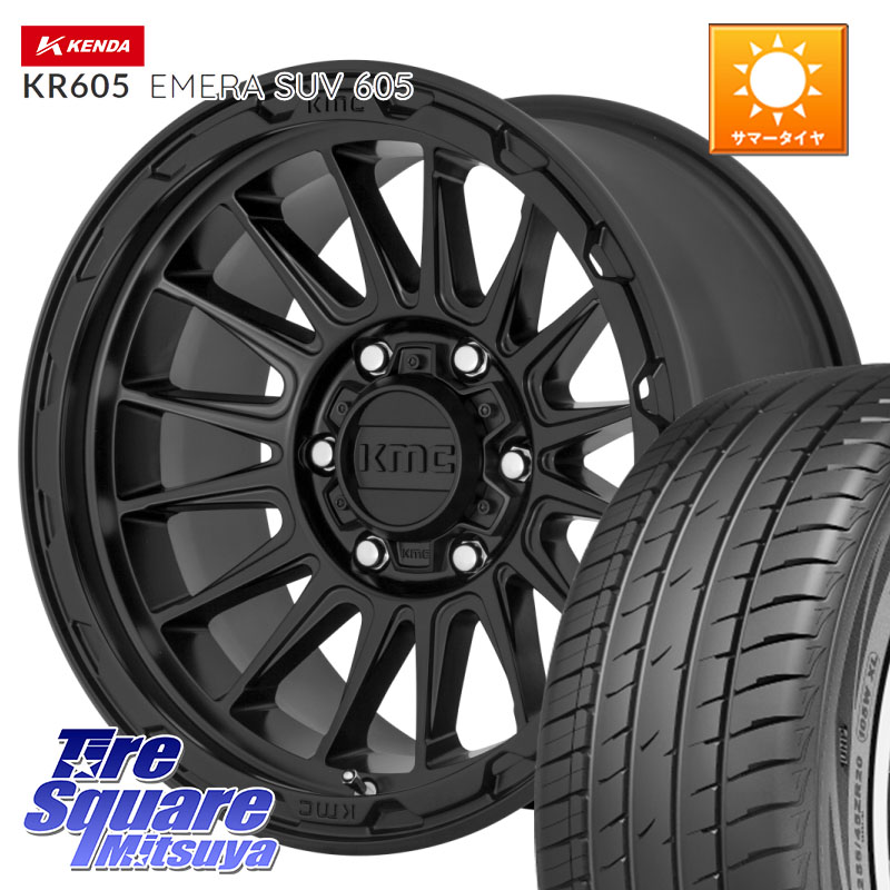 KMC KM542 Impact ホイール 17インチ 17 X 8.0J +35 5穴 114.3 KENDA ケンダ KR605 EMERA SUV 605 サマータイヤ 225/60R17 30系アルファード 30系ヴェルファイア
