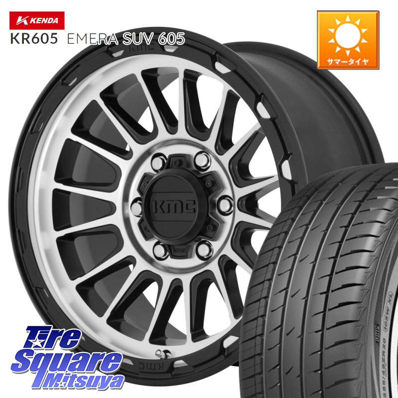 KMC KM542 Impact Machined ホイール 17インチ 17 X 8.0J +35 5穴 114.3 KENDA ケンダ KR605 EMERA SUV 605 サマータイヤ 225/65R17 101,450円